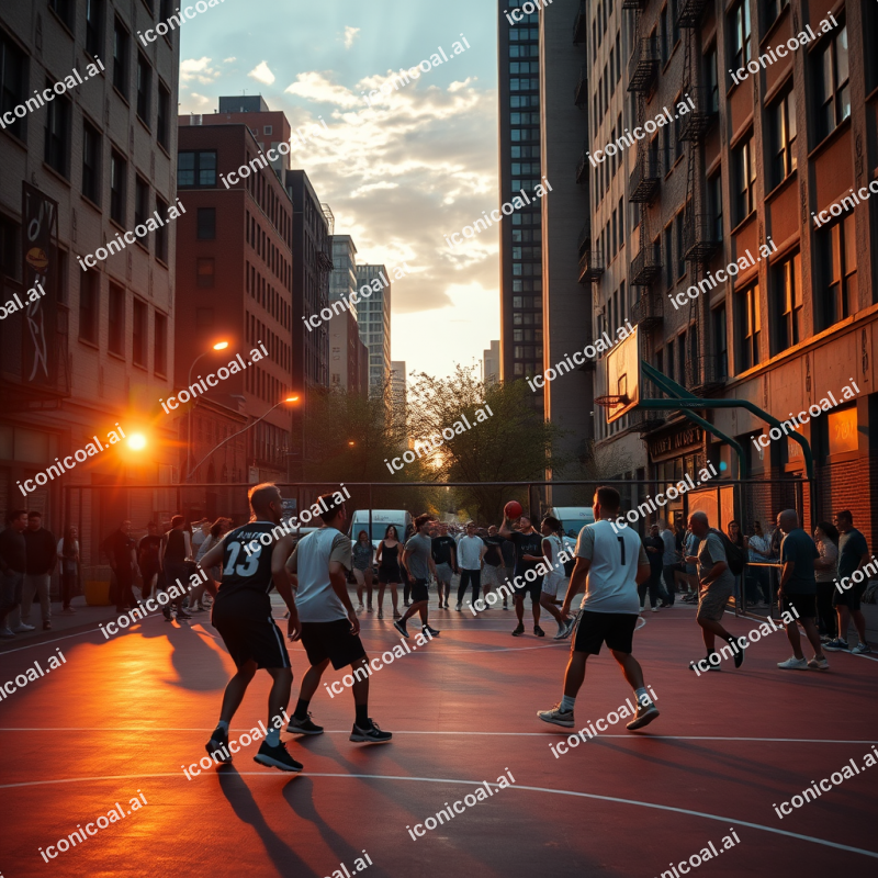 Basketball Game Street Court Urban Sports Culture