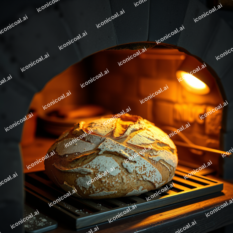 Artisan Sourdough Bread Fresh From Oven Rustic Kitchen Se...