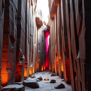 Basalt Columns Creating Geometric Natural Architecture