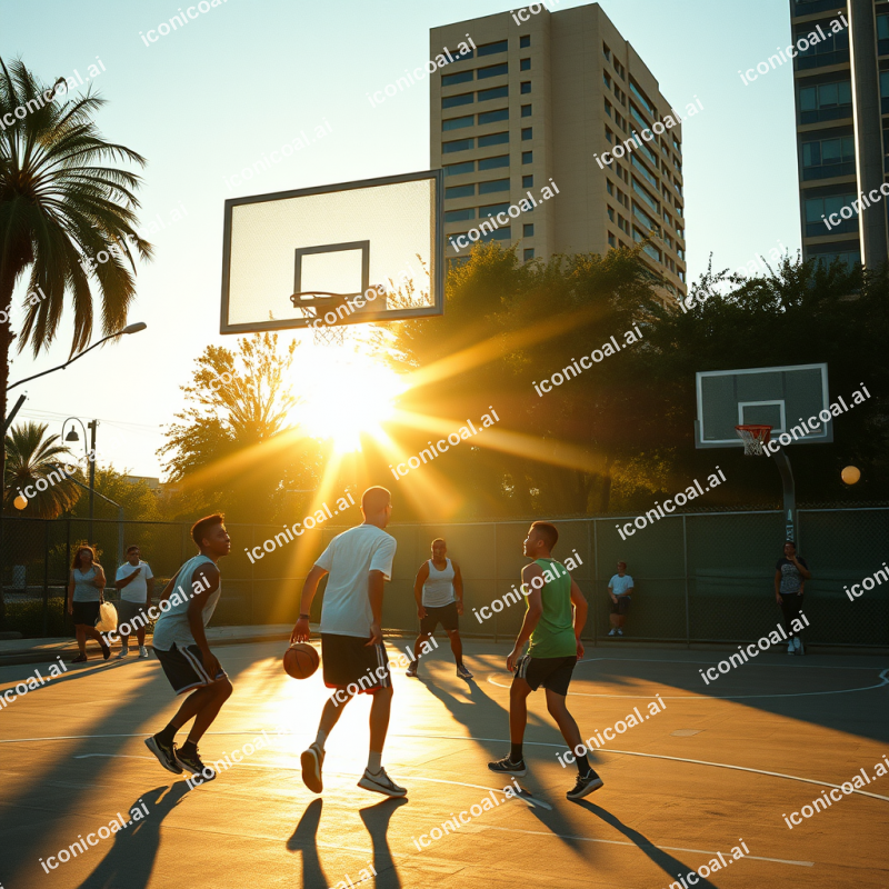 Basketball Game Street Court Urban Sports Culture