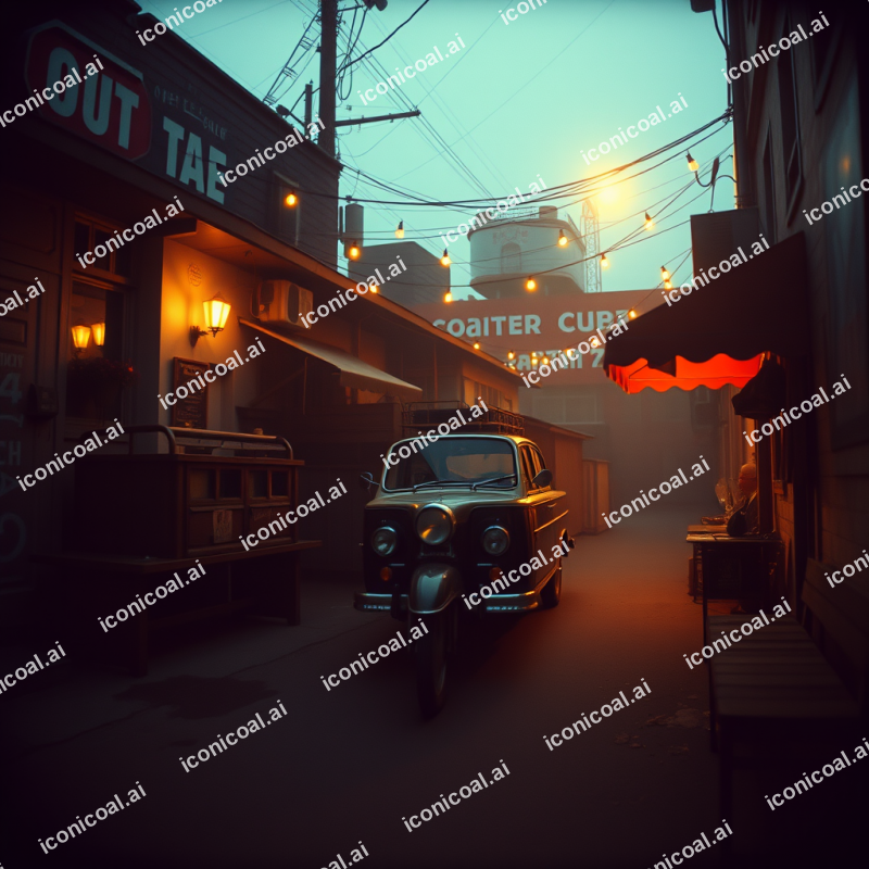 Beautiful Vintage-retro Scene