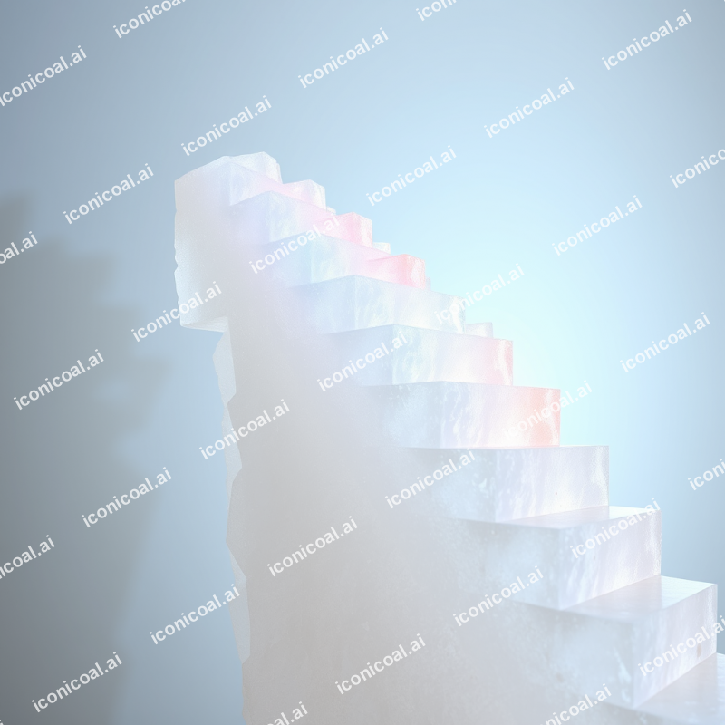 Bismuth Crystal Rainbow Staircase Formations