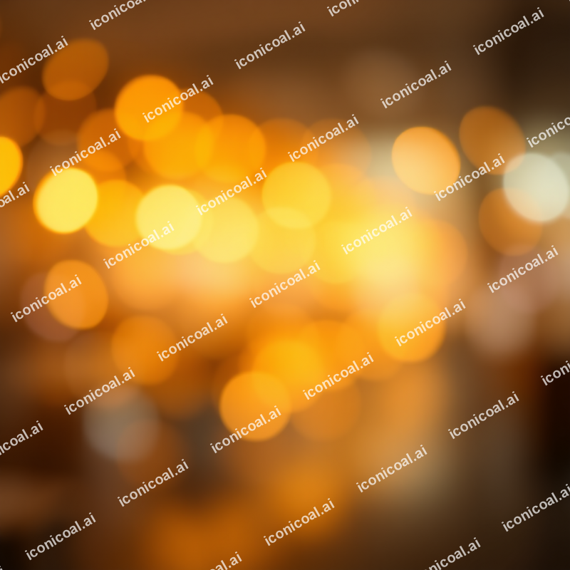 Blurred Bokeh Lights Warm Golden Abstract Background