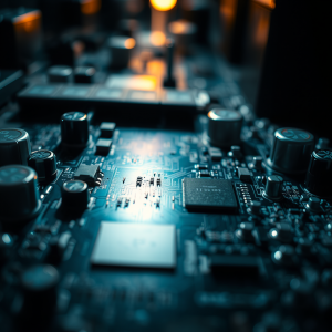 Circuit Board Macro Technology Electronics Detail