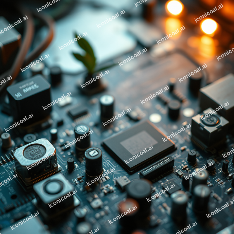 Circuit Board Macro Technology Electronics Detail