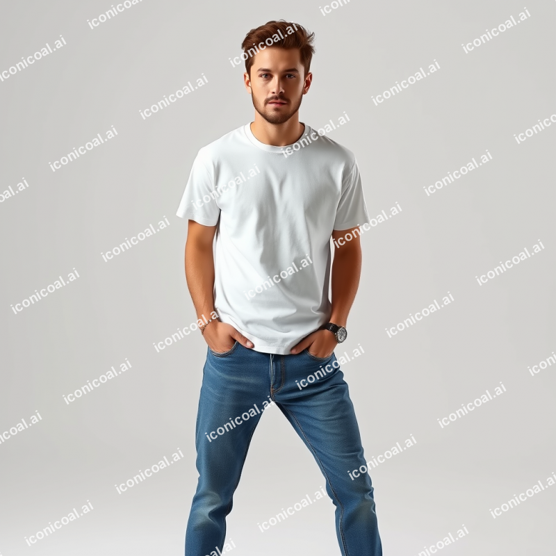 Classic White T-shirt And Jeans Timeless Casual Style