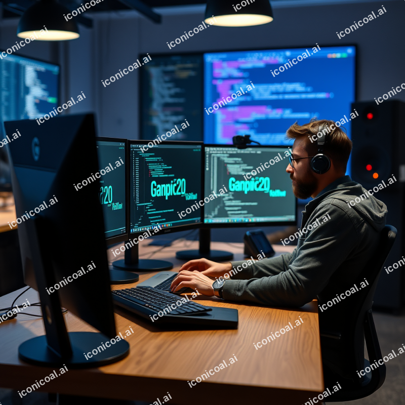 Coding On Multiple Monitors Developer Workspace