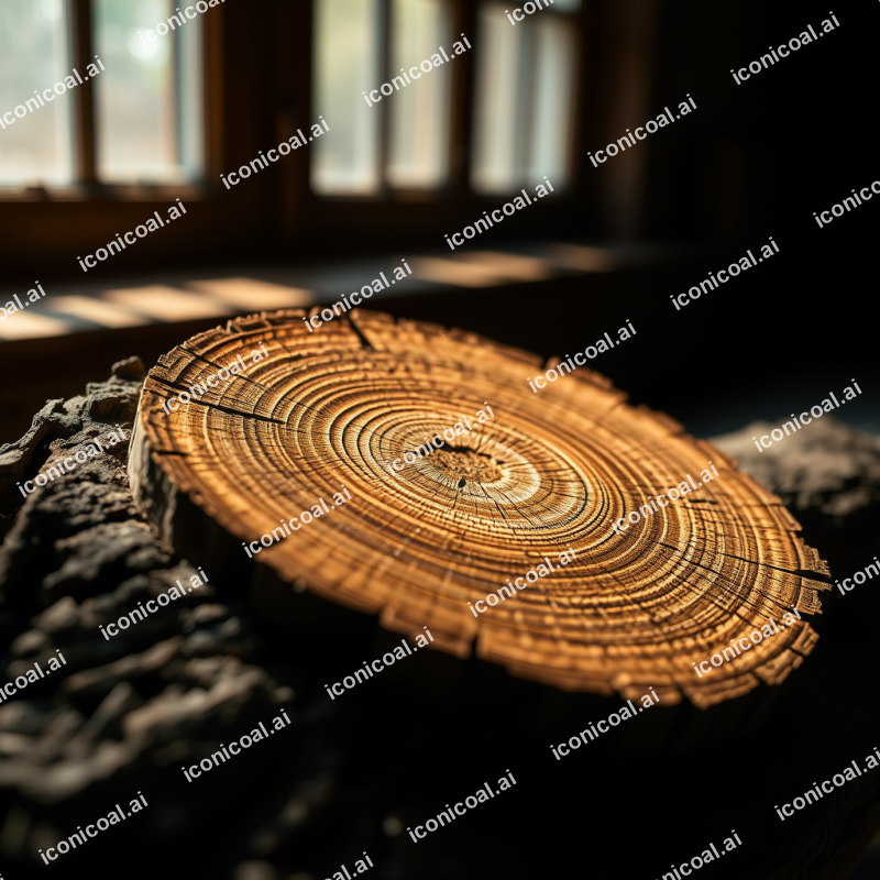Cross-section Of Exotic Wood Grain