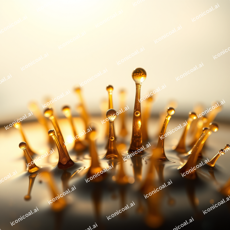 Ferrofluid Spikes Responding To Magnetic Field Forces