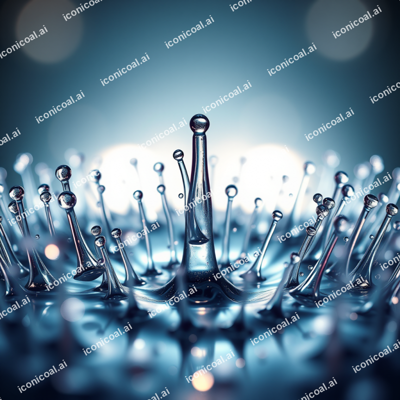 Ferrofluid Spikes Responding To Magnetic Field Forces