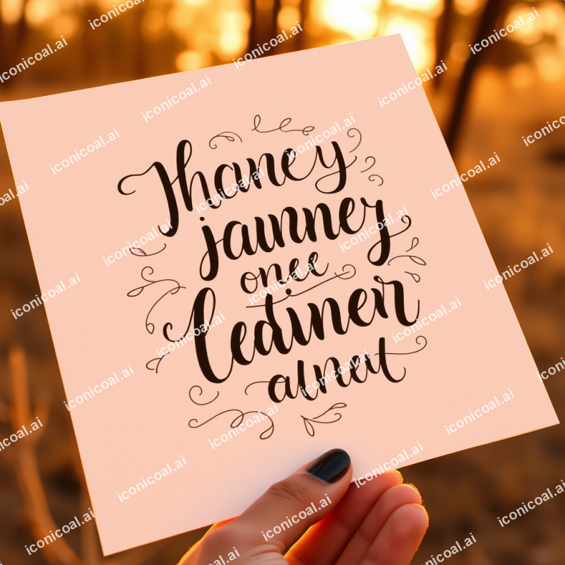 Hand-lettering Calligraphy Artwork Inspirational Quote De...