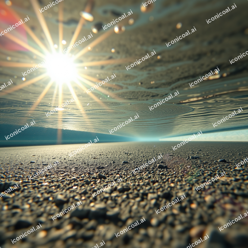 Heat Shimmer Distortion Over Sun-baked Asphalt