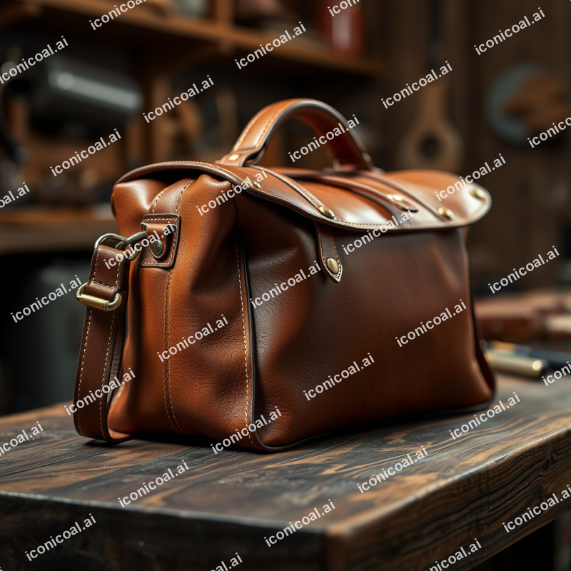 Leather Bag Craftsmanship Details Artisan Quality Focus