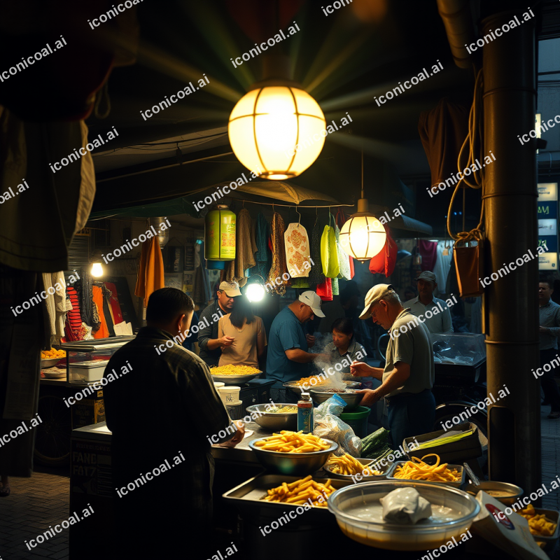 Local Market Street Food Vendor Authentic Cultural Experi...