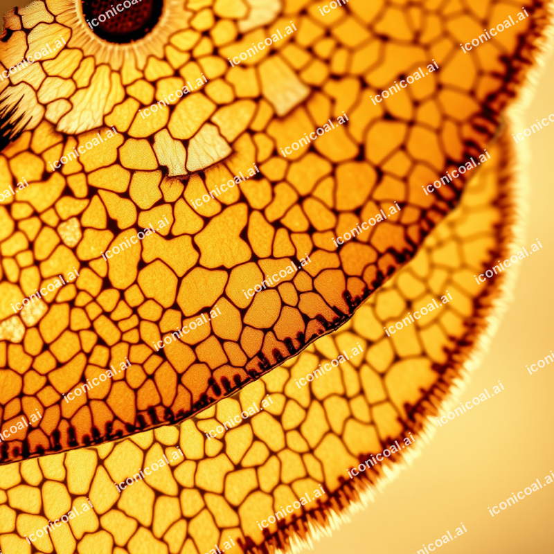 Moth Wing Scales In Electron Microscope View