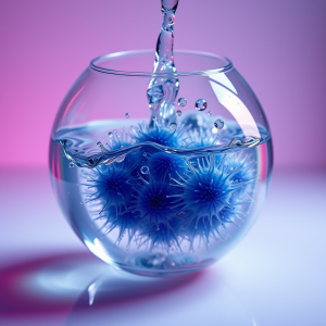 Oil And Water Separation Creating Psychedelic Cellular St...