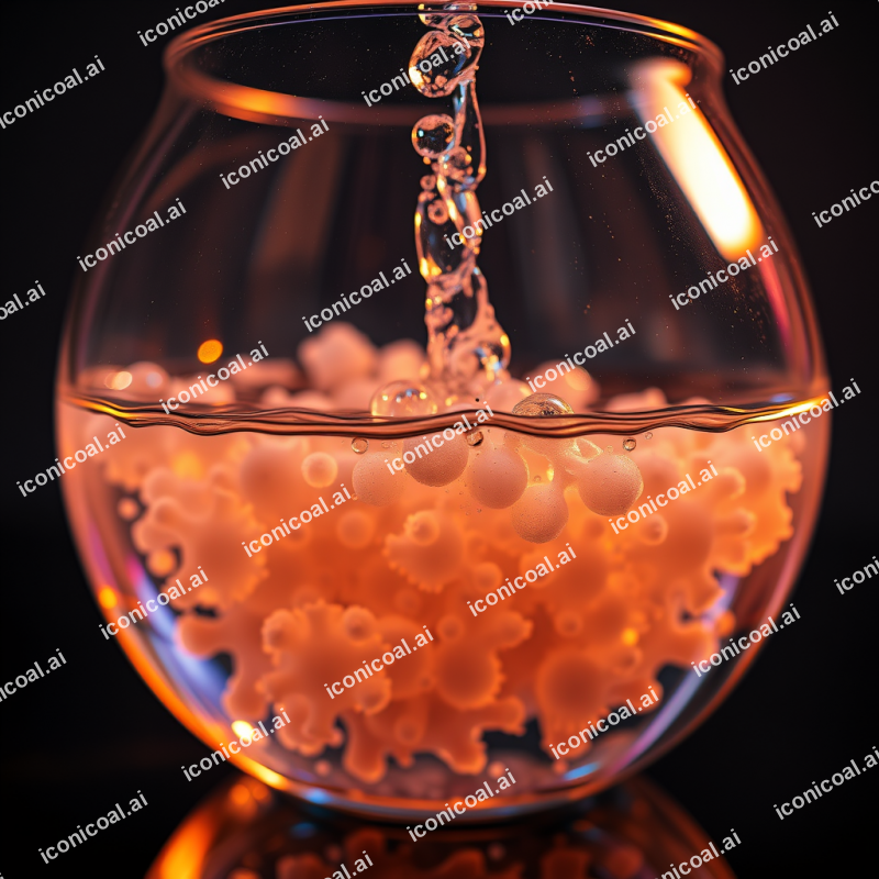 Oil And Water Separation Creating Psychedelic Cellular St...