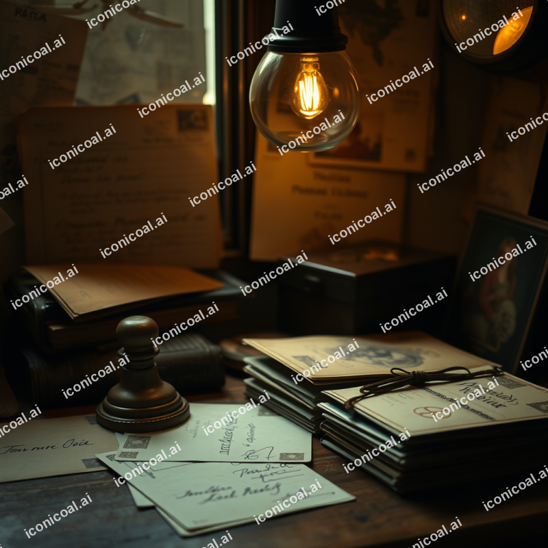 Old Postcards And Letters Correspondence Nostalgia