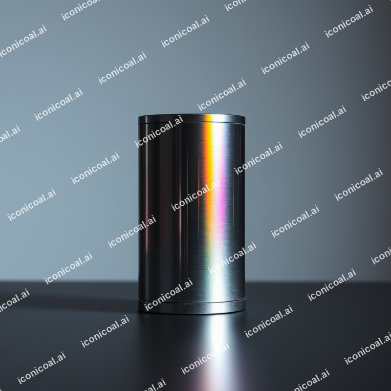 Oxidized Titanium Showing Spectrum Color Bands