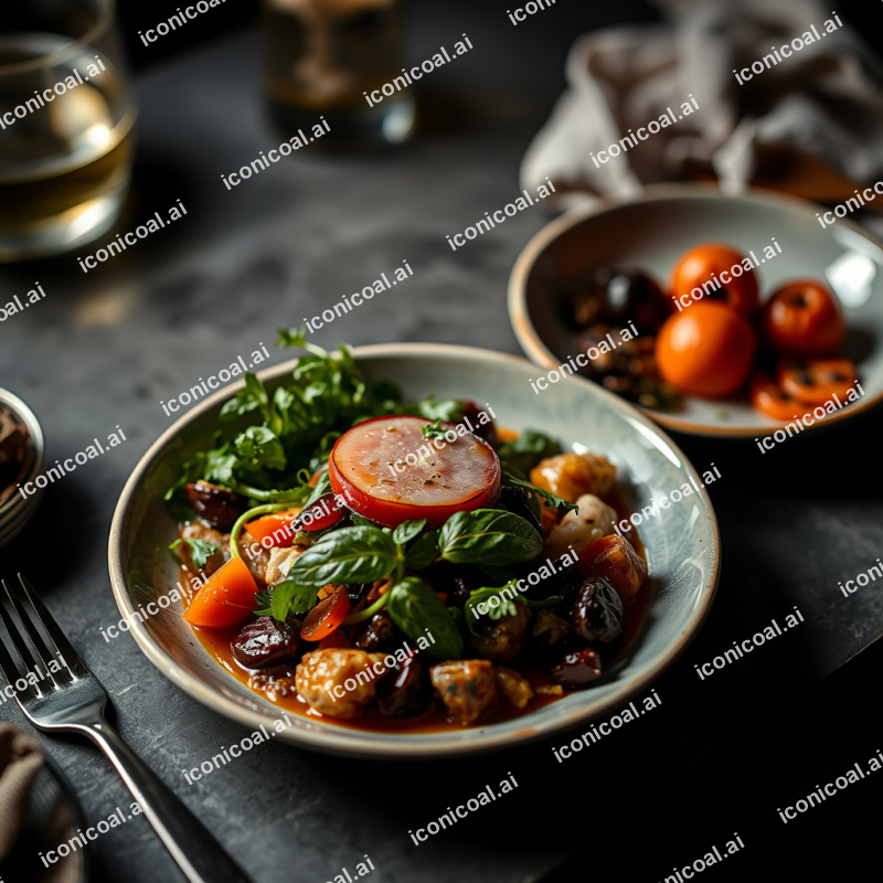 Plant-based Meal Colorful Vegan Dinner Beautiful Plating