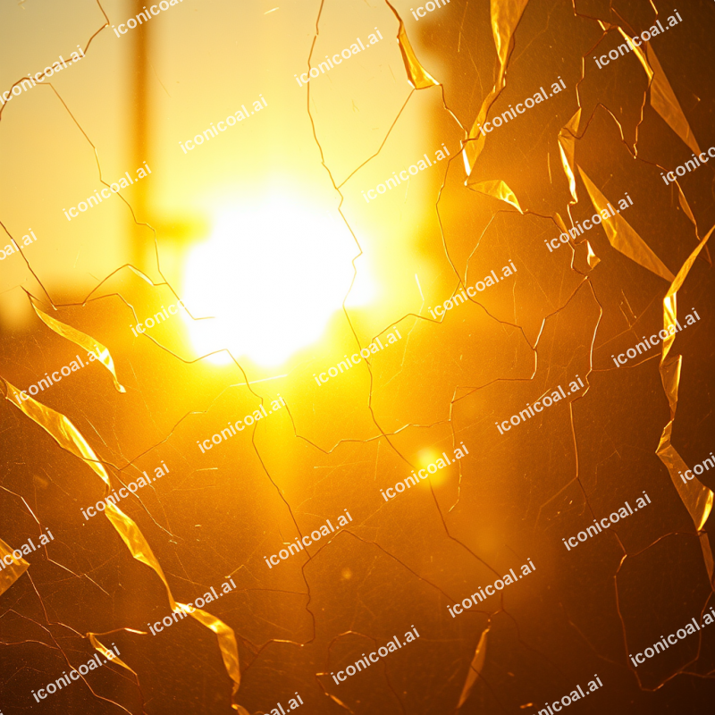 Polarized Light Through Stressed Plastic Showing Stress L...