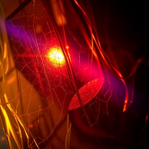 Polarized Light Through Stressed Plastic Showing Stress L...