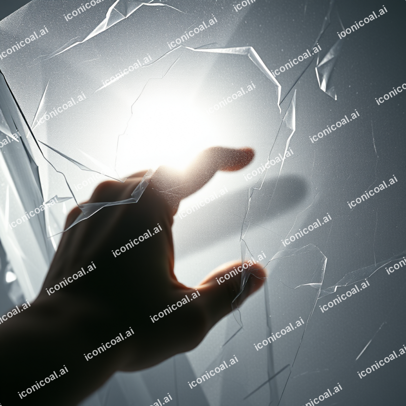 Polarized Light Through Stressed Plastic Showing Stress L...