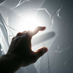 Polarized Light Through Stressed Plastic Showing Stress L...