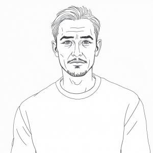 Simple Line Drawing Portrait Continuous Line Minimal Art