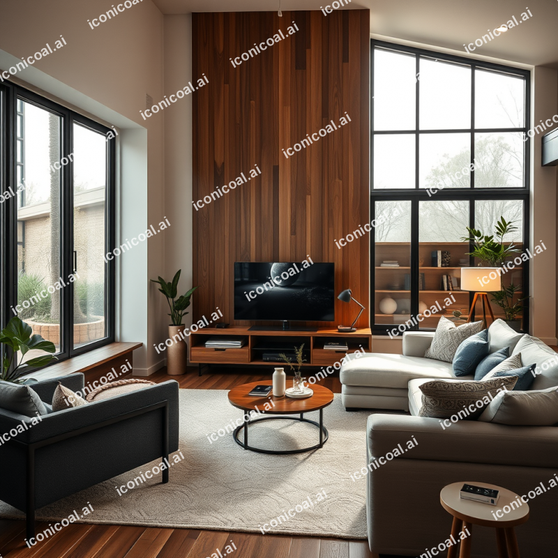 Smart Home Devices Connected Living Room Modern Lifestyle