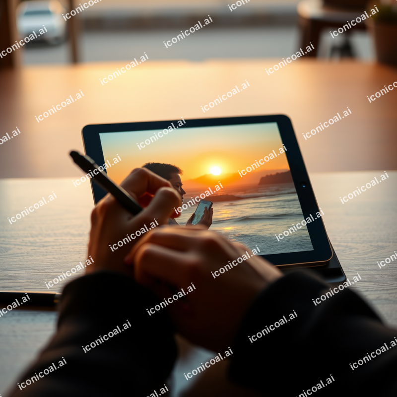 Tablet And Stylus Creative Digital Art Workflow