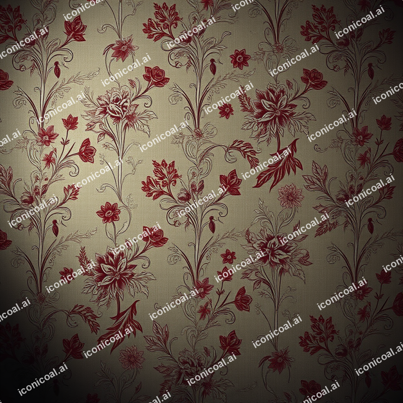 Vintage Floral Wallpaper Pattern Cottagecore Aesthetic