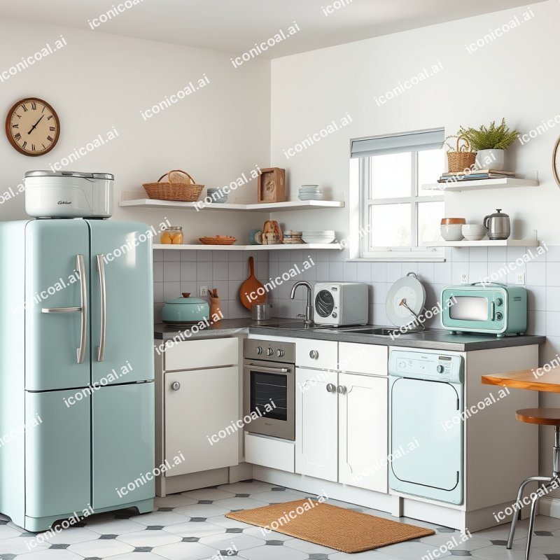 Vintage Kitchen Appliances Retro Home Nostalgia