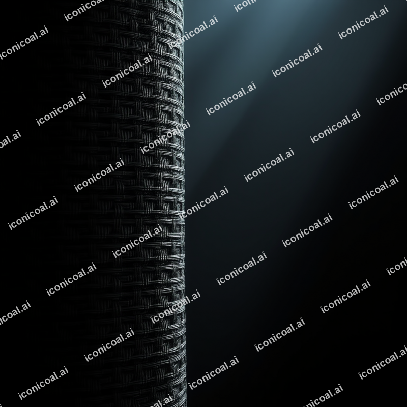 Woven Carbon Fiber Texture In Dramatic Light
