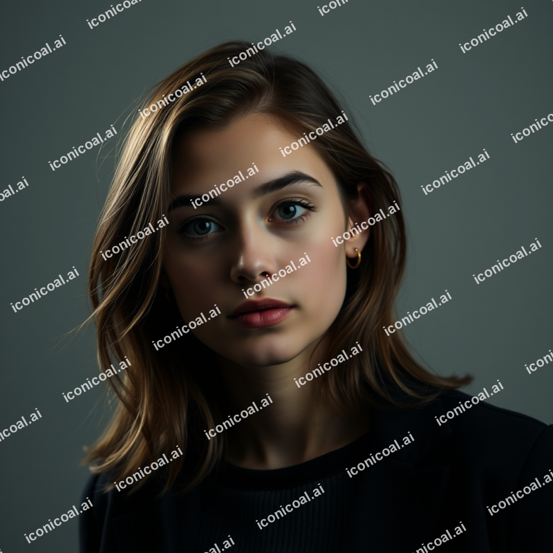 Young Professional Confident Portrait Natural Lighting He...