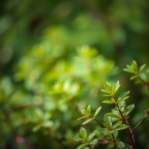 Green Foliage Blurred Nature Background Organic Fresh