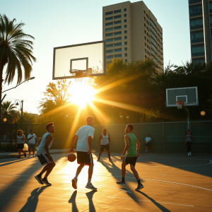 Basketball Game Street Court Urban Sports Culture