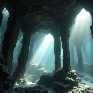 Basalt Columns Creating Geometric Natural Architecture