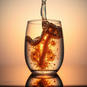 Oil And Water Separation Creating Psychedelic Cellular St...