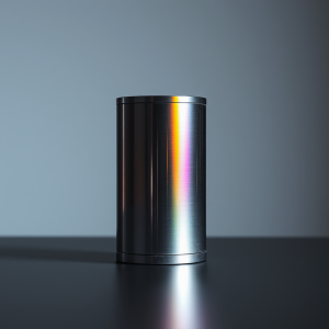 Oxidized Titanium Showing Spectrum Color Bands