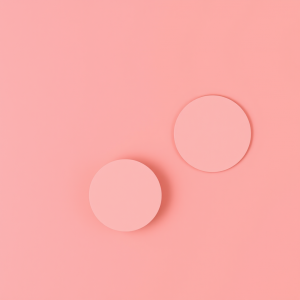 Simple Geometric Shapes On Solid Color Minimal Design