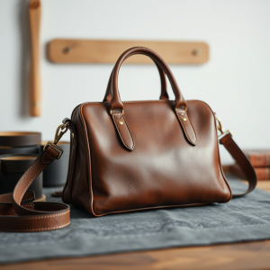 Leather Bag Craftsmanship Details Artisan Quality Focus