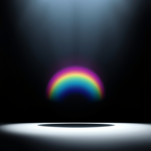 Oxidized Titanium Showing Spectrum Color Bands