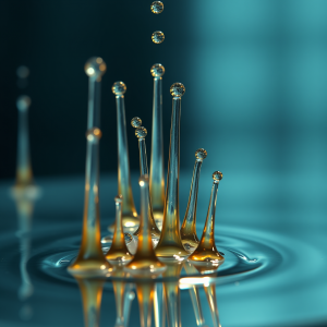 Ferrofluid Spikes Responding To Magnetic Field Forces