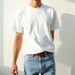 Classic White T-shirt And Jeans Timeless Casual Style