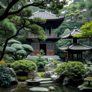 Japanese Garden With Pagoda Peaceful Zen Travel