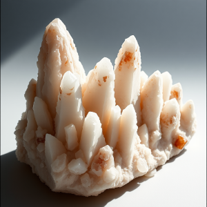 Salt Crystal Clusters Forming Geometric Tower Structures