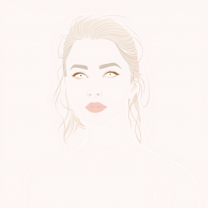 Modern Line Art Portrait Minimal Continuous Lines